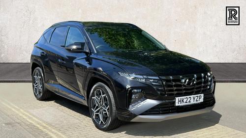 Used 2022 Hyundai TUCSON 1.6 h T-GDi N Line SUV 5dr Petrol Hybrid Auto Euro 6 (s/s) (230 ps) Black at Richmond Motor Group