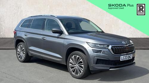 Used 2023 Skoda KODIAQ 1.5 TSI ACT SE L Executive SUV 5dr Petrol DSG Euro 6 (s/s) (7 Seat) (150 ps) Grey at Richmond Motor Group
