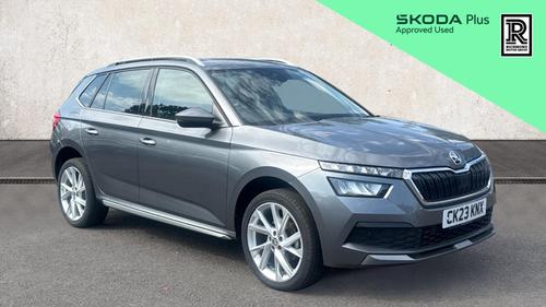 Used 2023 Skoda KAMIQ 1.0 TSI SE L Executive SUV 5dr Petrol Manual Euro 6 (s/s) (110 ps) Grey at Richmond Motor Group