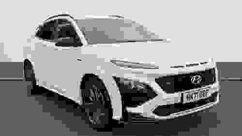 Used 2021 Hyundai KONA 1.0 T-GDi MHEV N Line SUV 5dr Petrol Hybrid Manual Euro 6 (s/s) (120 ps) White at Richmond Motor Group