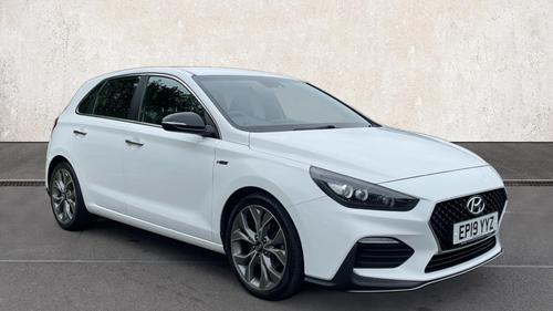 Used 2019 Hyundai i30 1.4 T-GDi N Line + Hatchback 5dr Petrol DCT Euro 6 (s/s) (140 ps) White at Richmond Motor Group