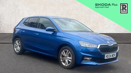 Used 2024 Skoda FABIA 1.0 TSI SE L Hatchback 5dr Petrol DSG Euro 6 (s/s) (116 ps) Blue at Richmond Motor Group