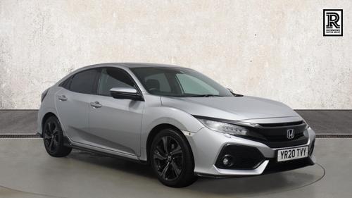 Used 2020 Honda Civic 1.5 VTEC Turbo Sport Hatchback 5dr Petrol CVT Euro 6 (s/s) (182 ps) Silver at Richmond Motor Group