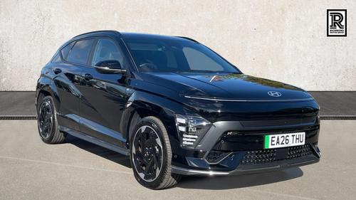Used 2026 Hyundai KONA 65.4kWh N Line S SUV 5dr Electric Auto (218 ps) Black at Richmond Motor Group