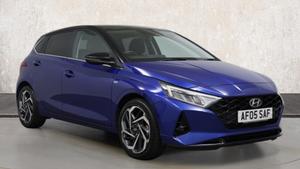 Used 2021 Hyundai i20 1.0 T-GDi MHEV Ultimate Hatchback 5dr Petrol Hybrid DCT Euro 6 (s/s) (100 ps) Blue at Richmond Motor Group