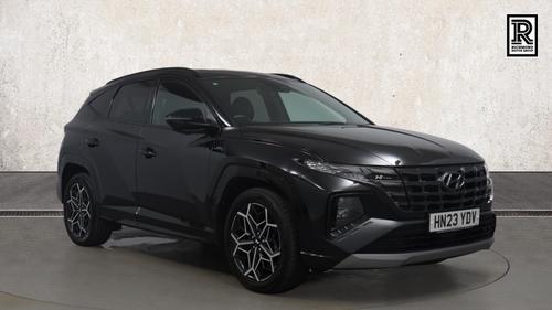 Used 2023 Hyundai TUCSON 1.6 h T-GDi N Line SUV 5dr Petrol Hybrid Auto Euro 6 (s/s) (230 ps) Black at Richmond Motor Group