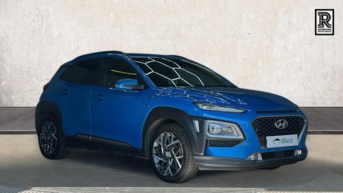 Used 2020 Hyundai KONA 1.6 h-GDi Premium SE SUV 5dr Petrol Hybrid DCT Euro 6 (s/s) (141 ps) Blue at Richmond Motor Group