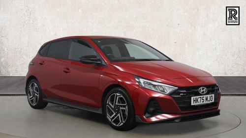 Used 2025 Hyundai i20 1.0 T-GDi N Line S Hatchback 5dr Petrol Manual Euro 6 (s/s) (100 ps) Red at Richmond Motor Group