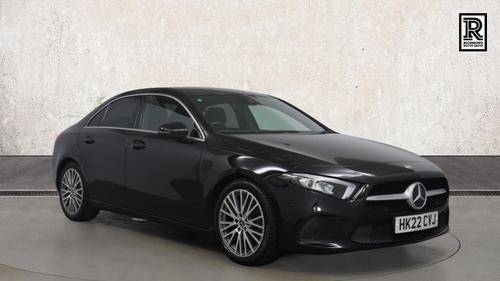 Used 2022 Mercedes-Benz A CLASS 2.0 A180d Sport Edition (Executive) Saloon 4dr Diesel 8G-DCT Euro 6 (s/s) (116 ps) Black at Richmond Motor Group
