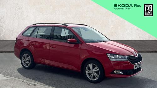 Used 2021 Skoda Fabia 1.0 TSI SE Estate 5dr Petrol DSG Euro 6 (s/s) (95 ps) Red at Richmond Motor Group
