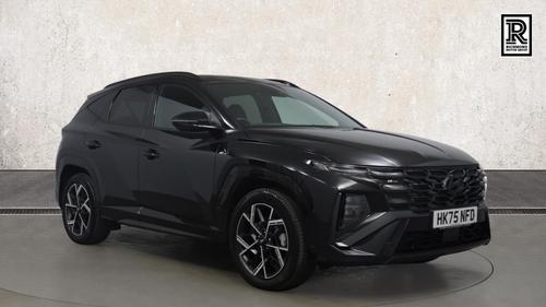 Used 2025 Hyundai TUCSON 1.6T N Line S SUV 5dr Petrol Hybrid Auto Euro 6 (s/s) (239 ps) Black at Richmond Motor Group