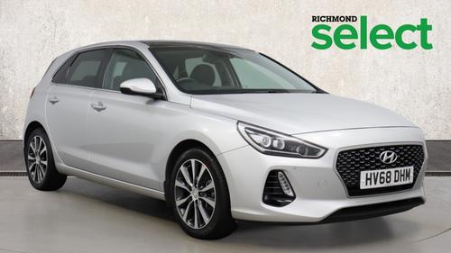 Used 2018 Hyundai i30 1.6 CRDi Blue Drive Premium SE Hatchback 5dr Diesel DCT Euro 6 (s/s) (110 ps) Silver at Richmond Motor Group