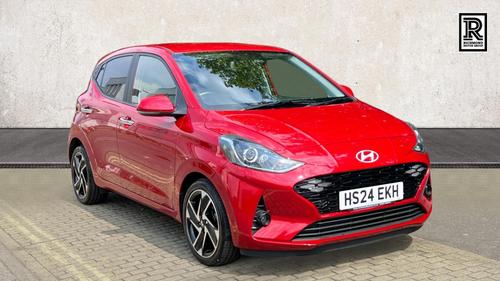 Used 2024 Hyundai i10 1.2 Premium Hatchback 5dr Petrol Auto Euro 6 (s/s) (79 ps) Red at Richmond Motor Group