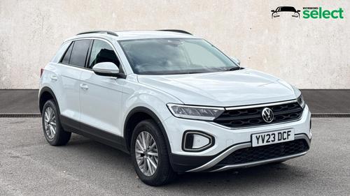 Used 2023 Volkswagen T-Roc 1.5 TSI Life SUV 5dr Petrol DSG Euro 6 (s/s) (150 ps) White at Richmond Motor Group