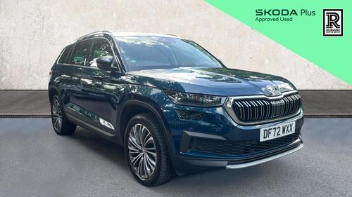 Used 2023 Skoda KODIAQ 1.5 TSI ACT SE L Executive SUV 5dr Petrol DSG Euro 6 (s/s) (7 Seat) (150 ps) Blue at Richmond Motor Group