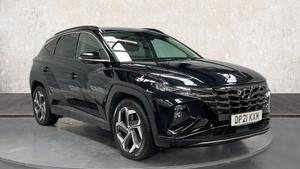 Used 2021 Hyundai TUCSON 1.6 h T-GDi Ultimate SUV 5dr Petrol Hybrid Auto Euro 6 (s/s) (230 ps) Black at Richmond Motor Group