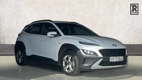 Used 2022 Hyundai KONA 1.0 T-GDi MHEV SE Connect SUV 5dr Petrol Hybrid Manual Euro 6 (s/s) (120 ps) White at Richmond Motor Group