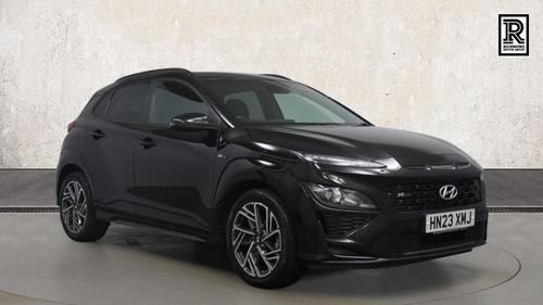 Used 2023 Hyundai KONA 1.0 T-GDi MHEV N Line SUV 5dr Petrol Hybrid Manual Euro 6 (s/s) (120 ps) Black at Richmond Motor Group