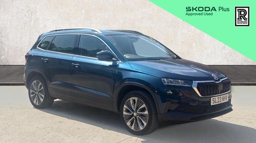 Used 2023 Skoda KAROQ 1.5 TSI ACT SE L SUV 5dr Petrol Manual Euro 6 (s/s) (150 ps) Blue at Richmond Motor Group