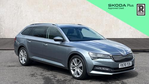 Used 2020 Skoda SUPERB 1.4 TSI iV 13kWh SE L Estate 5dr Petrol Plug-in Hybrid DSG Euro 6 (s/s) (218 ps) Grey at Richmond Motor Group