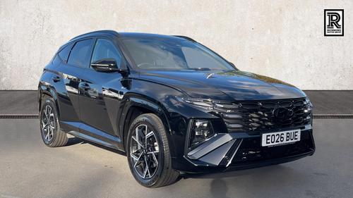 Used 2026 Hyundai TUCSON 1.6T N Line S SUV 5dr Petrol Hybrid Auto Euro 6 (s/s) (239 ps) Black at Richmond Motor Group