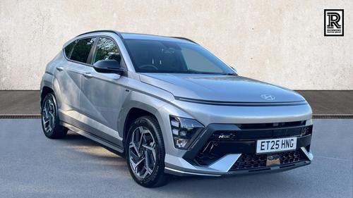 Used 2025 Hyundai KONA 1.6 T-GDi N Line SUV 5dr Petrol Manual Euro 6 (s/s) (138 ps) Silver at Richmond Motor Group