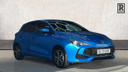 Used 2025 MG MG3 1.5 Hybrid+ Trophy Hatchback 5dr Petrol Hybrid Auto Euro 6 (s/s) (194 ps) Blue at Richmond Motor Group
