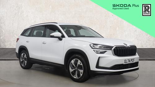Used 2024 Skoda KODIAQ 2.0 TDI SE SUV 5dr Diesel DSG Euro 6 (s/s) (7 Seat) (150 ps) White at Richmond Motor Group