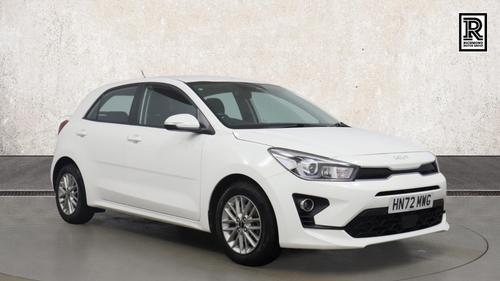 Used 2023 Kia Rio 1.2 2 Hatchback 5dr Petrol Manual Euro 6 (s/s) (83 bhp) White at Richmond Motor Group
