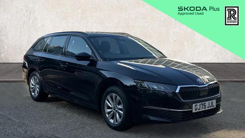 Used 2025 Skoda OCTAVIA 1.5 TSI ACT SE Technology Estate 5dr Petrol Manual Euro 6 (s/s) (116 ps) Black at Richmond Motor Group