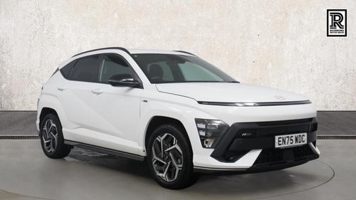 Used 2026 Hyundai KONA 1.6 h-GDi N Line SUV 5dr Petrol Hybrid DCT Euro 6 (s/s) (138 ps) White at Richmond Motor Group