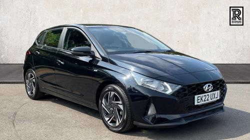 Used 2022 Hyundai i20 1.0 T-GDi MHEV SE Connect Hatchback 5dr Petrol Hybrid Manual Euro 6 (s/s) (100 ps) Black at Richmond Motor Group