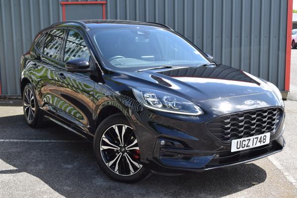 Used 2021 Ford KUGA 2.0 EcoBlue 190 ST-Line X Edition 5dr Auto AWD Black at SERE Motors