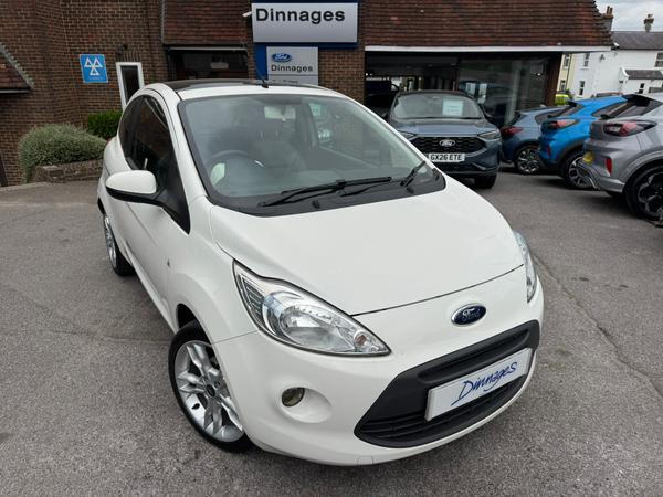 Used 2015 Ford Ka 1.2 Titanium Hatchback 3dr Petrol Manual Euro 5 (69 ps) White at Dinnages