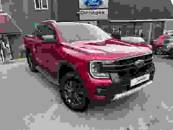 Used 2024 Ford Ranger 2.0 TD EcoBlue Wildtrak Pickup Double Cab 4dr Diesel Auto 4WD Euro 6 (s/s) (205 ps) Lucid Red at Dinnages
