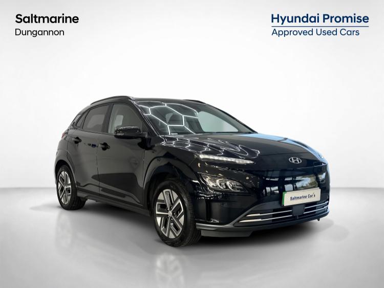 Used 2023 Hyundai KONA 64kWh Premium SUV 5dr Electric Auto 204 ps NI REG Phantom Black at #sitename#