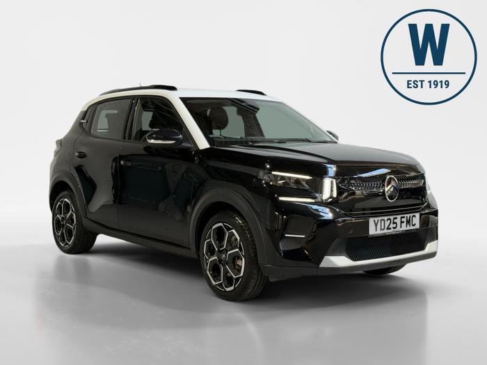 Used 2025 Citroen e-C3 Standard Range 44kWh PLUS Hatchback 5dr Electric Auto (7.4kW Charger) (113 ps) Black at Windsors of Wallasey