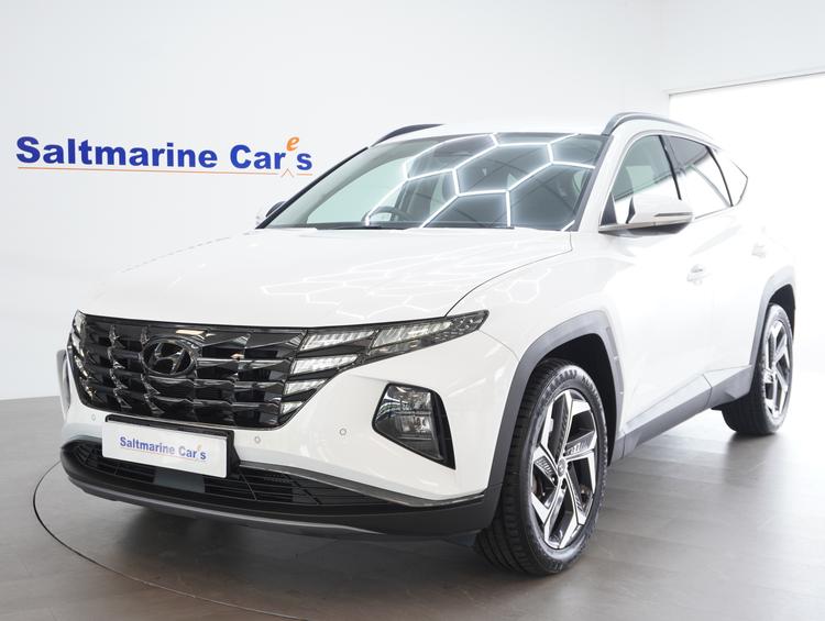 Used 2021 Hyundai TUCSON 1.6 h T-GDi Premium SUV 5dr Petrol Hybrid Auto Euro 6 (s/s) (230 ps) Polar White at #sitename#