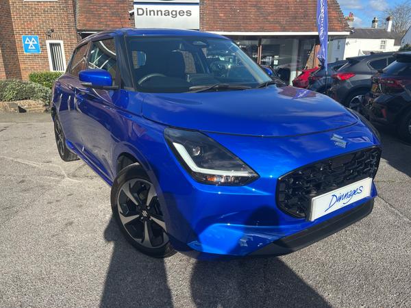 Used 2024 Suzuki Swift 1.2 MHEV Ultra Hatchback 5dr Petrol Hybrid Manual Euro 6 (s/s) (82 ps) Frontier Blue Pearl at Dinnages