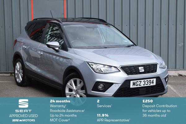 Used 2019 SEAT ARONA 1.6 TDI 115 SE Technology Lux [EZ] 5dr SILVER at SERE Motors
