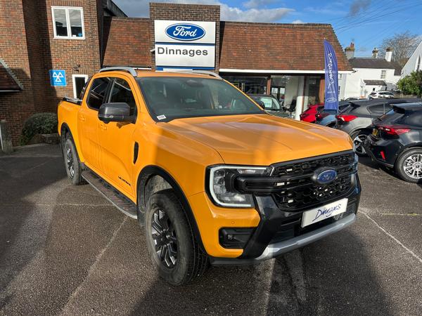 Used 2024 Ford Ranger 2.0 TD EcoBlue Wildtrak Pickup Double Cab 4dr Diesel Auto 4WD Euro 6 (s/s) (205 ps) Cyber Orange at Dinnages