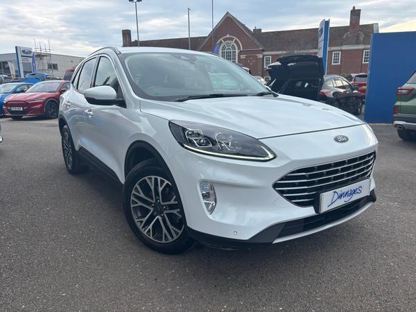 Used 2022 Ford Kuga 1.5T EcoBoost Titanium SUV 5dr Petrol Manual 2WD Euro 6 (s/s) (150 ps) Frozen White at Dinnages