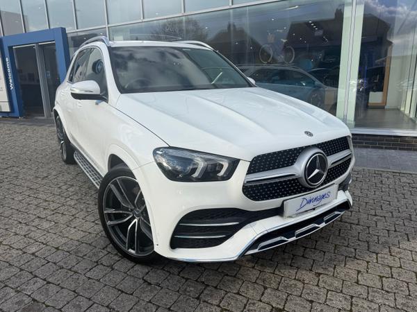 Used 2019 Mercedes-Benz GLE 2.0 GLE300d AMG Line (Premium) SUV 5dr Diesel G-Tronic 4MATIC Euro 6 (s/s) (245 ps) White at Dinnages