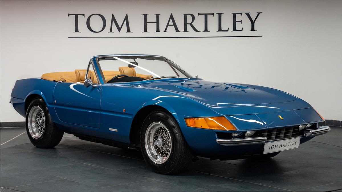 Used 1972 Ferrari 365 GTB/4 Daytona Spyder Conversion Blue Dino Metallizzato at Tom Hartley