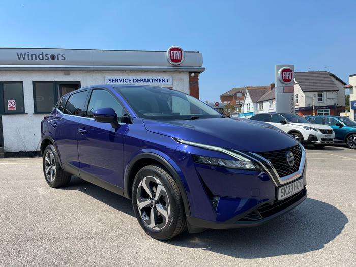 Used 2023 Nissan Qashqai 1.3 DIG-T MHEV N-Connecta SUV 5dr Petrol Hybrid XTRON Euro 6 (s/s) (158 ps) Blue at Windsors of Wallasey