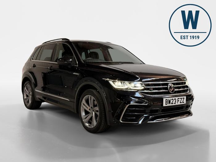 Used 2023 Volkswagen Tiguan 1.5 TSI R-Line Edition SUV 5dr Petrol DSG Euro 6 (s/s) (150 ps) Black at Windsors of Wallasey
