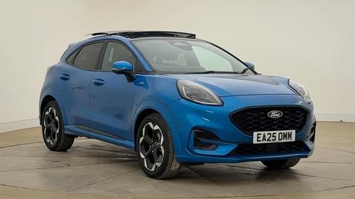 Used 2025 Ford Puma 1.0 MHEV ST-LINE X MILD HYBRID AUTO MEGA SPEC Digital Aqua Blue at Lawtons of Tadcaster