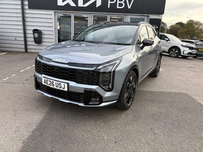 Used 2026 Kia Sportage 1.6 T-GDi HEV GT-LINE S Lunar Silver With Black Roof at Kia Motors UK
