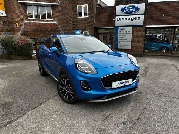 Used 2024 Ford Puma 1.0T EcoBoost MHEV Titanium SUV 5dr Petrol Hybrid DCT Euro 6 (s/s) (125 ps) Desert Island Blue at Dinnages