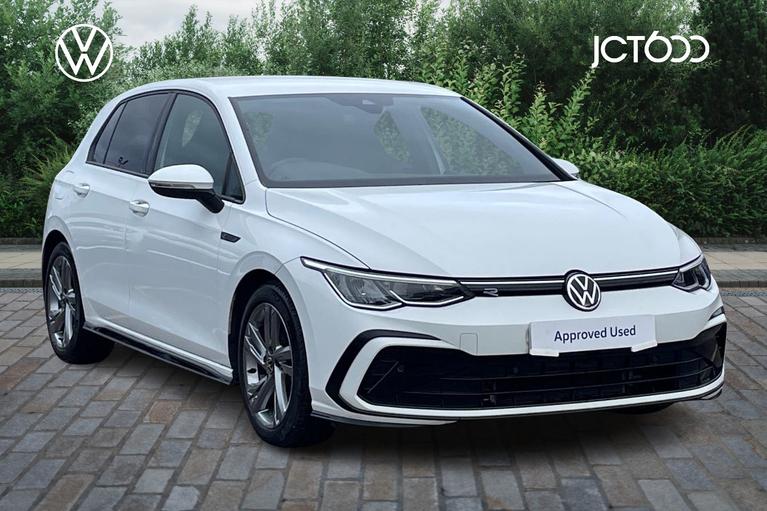 Used 2021 Volkswagen Golf 1.5 eTSI MHEV R-Line Hatchback 5dr Petrol Hybrid DSG Euro 6 (s/s) (150 ps) White at JCT600